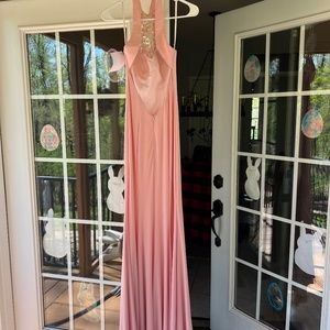 Nika pink formal gown